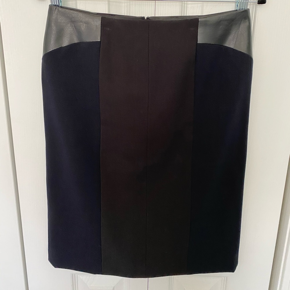 Calvin Klein mixed material pencil skirt